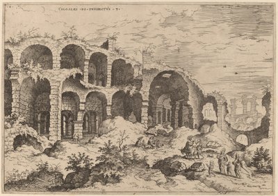Tredje utsikten över Colosseum av Hieronymus Cock