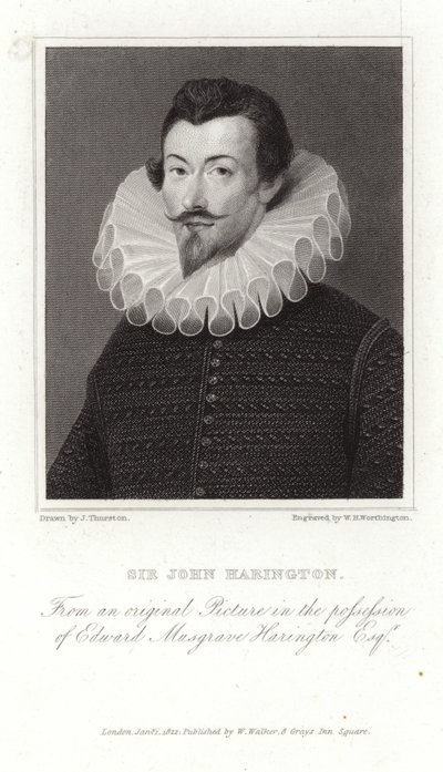 Porträtt av Sir John Harington av Hieronymus Custodis