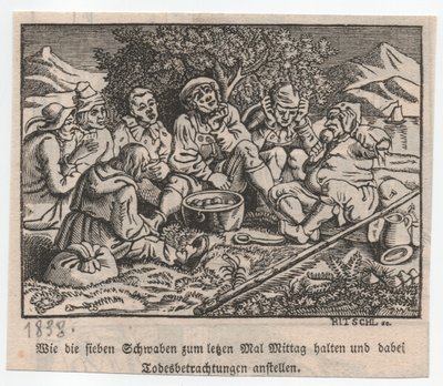Schwaberna lagrade runt dumplinggrytan av Hieronymus Heinrich Jakob Ritschl von Hartenbach