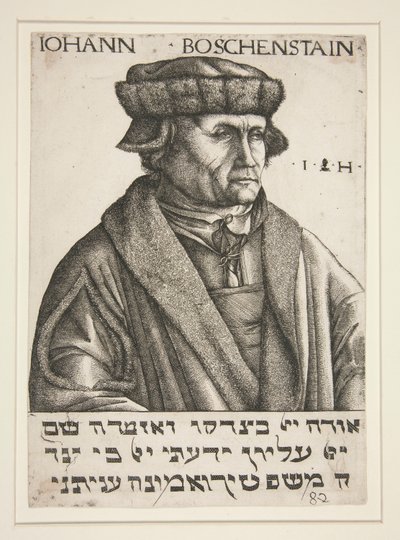 Porträtt av Johann B?schenstein av Hieronymus Hopfer
