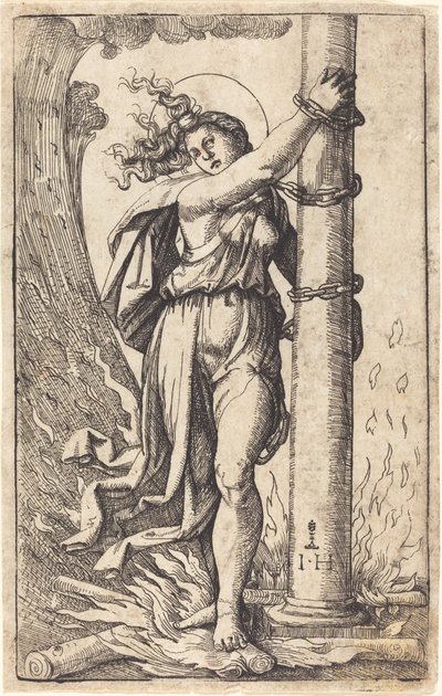 Mod av Hieronymus Hopfer after Marcantonio Raimondi