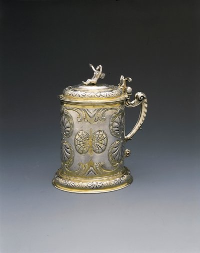Tankard, Danzig, ca 1700 (paket förgyllt silver) av Hieronymus II Holl