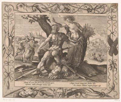 Kolerisk Fyra temperament (serietitel) av Hieronymus Lederer