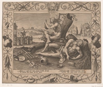 Melankoli Fyra temperament (serietitel) av Hieronymus Lederer