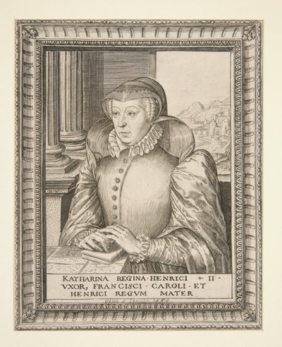 Catherine de Medici av Hieronymus Wierix