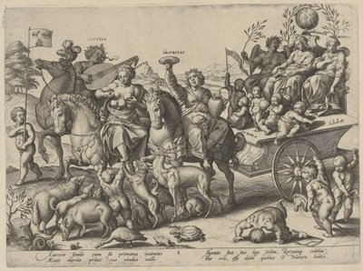 barndom The Four Ages of Man and Death (serietitel) av Hieronymus Wierix
