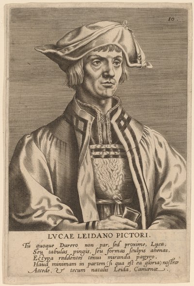 Lucas van Leyden av Hieronymus Wierix