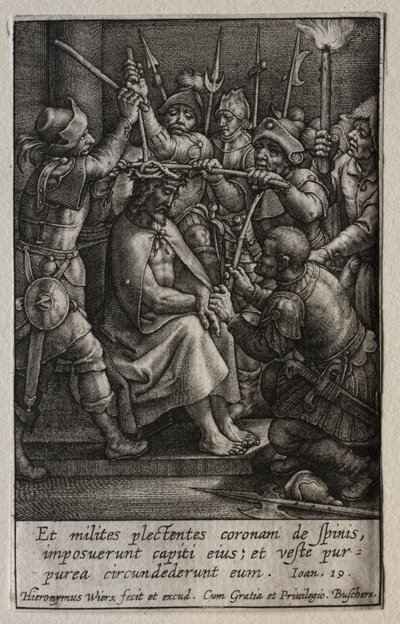 The Passion: The Crowning with Thorns av Hieronymus Wierix