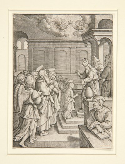 The Presentation of the Virgin, från serien The Life of the Virgin av Hieronymus Wierix