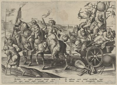 Mognad The Four Ages of Man and Death (serietitel) av Hieronymus Wierix