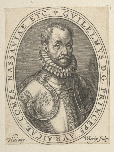 William the Silent, sent 1500-tidigt 1600-tal (gravyr) av Hieronymus or Jerome Wierix