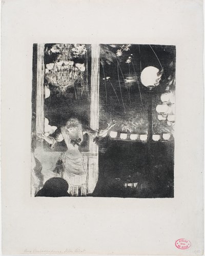 Mlle Bécat på Café des Ambassadeurs av Hilaire Germain Edgar Degas
