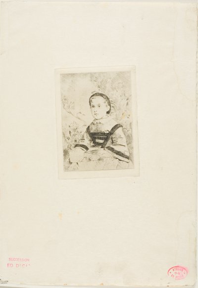 Mlle N. Wolkonska, andra tallriken av Hilaire Germain Edgar Degas