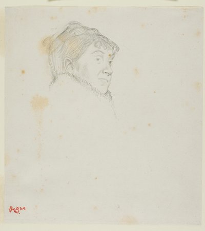 Porträtt av Madame Dietz-Monnin (tidigare Huvud av en kvinna) av Hilaire Germain Edgar Degas