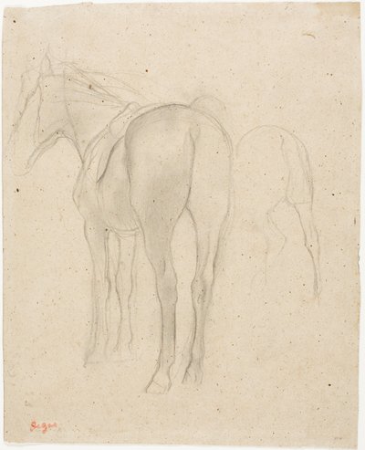 Studier av en häst av Hilaire Germain Edgar Degas
