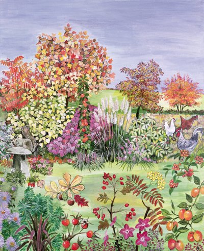 Höst från The Four Seasons (en av en uppsättning om fyra) av Hilary Jones
