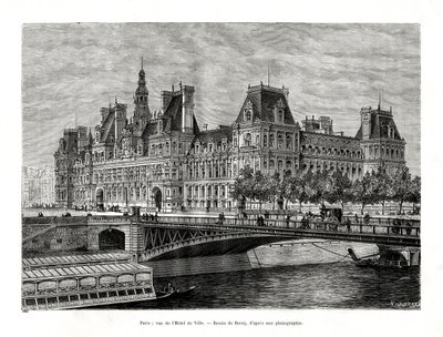 Stadshuset, Paris, Frankrike, 1886 av Hildibrand