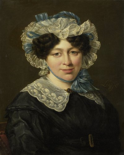 Porträtt av Maria Adriana van der Sluys av Hillebrand Dirk Loeff