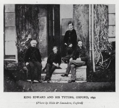Kung Edward VII och hans lärare vid Oxford University av Hills and Saunders