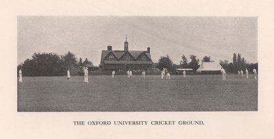 The Parks, cricketplan vid Oxford University, 1912 av Hills and Saunders