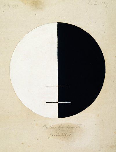 Buddhas ståndpunkt i det jordiska livet, nr 3a av Hilma af Klint