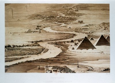 "Från Alexandria till den andra katarakten", Egypten, 1841 av Himely