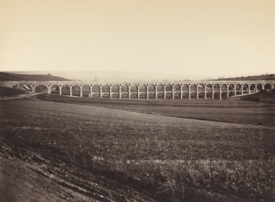 Arcades de pont sur Vanne Arcades, Bron över Vanne, 1873. av Hippolyte Auguste Collard