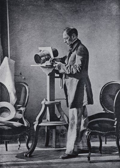 Porträtt av Hippolyte Bayard, taget av honom själv (s/v foto) av Hippolyte Bayard