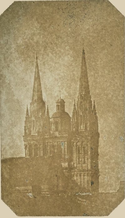 [Spirorna på katedralen Saint Maurice i Angers] av Hippolyte Bayard
