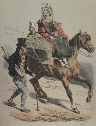 Normandie Jules Janin illustration 161 av Hippolyte Bellange
