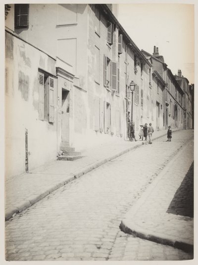 En gata i Montmartre, Paris, ca 1890 (foto) av Hippolyte Blancard