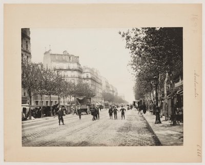 En gata i Montmartre, Paris, ca 1890 (foto) av Hippolyte Blancard