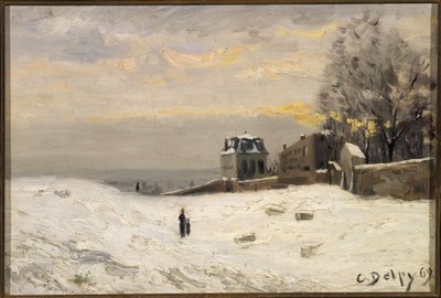 Snö på Montmartre av Hippolyte Camille Delpy