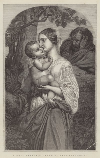 En helig familj av Hippolyte Delaroche