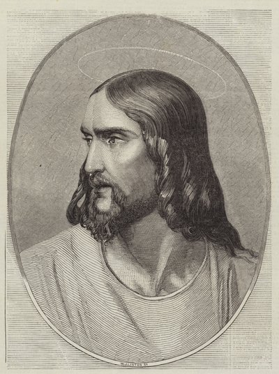 Frälsarens huvud av Hippolyte Delaroche