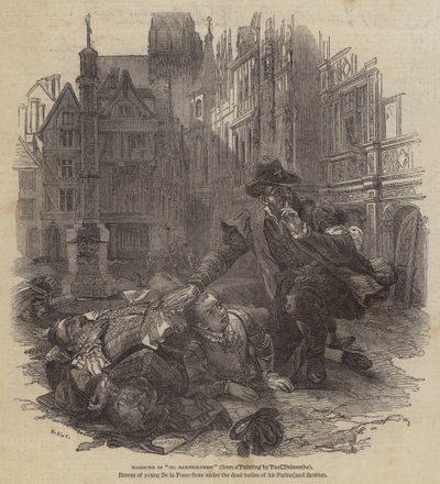 Massaker av St Bartolomeus av Hippolyte Delaroche
