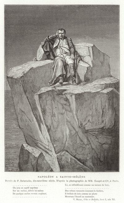 Napoleon på St Helena av Hippolyte Delaroche
