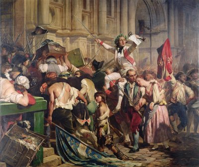 Erövrarna av Bastiljen före Hotel de Ville 1789, 1839 av Hippolyte Delaroche