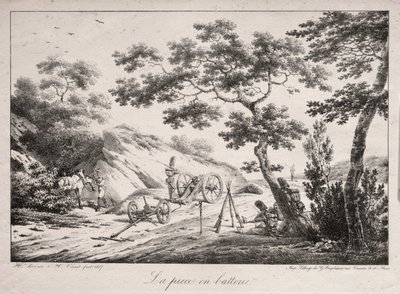 Canon redo att avfyras av Hippolyte Lecomte