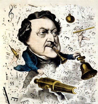 Gioacchino Rossini av Hippolyte Mailly