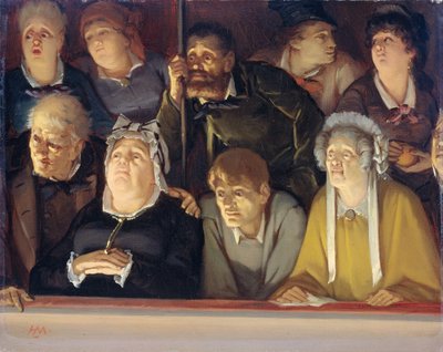 Teaterpublik av Hippolyte Michaud