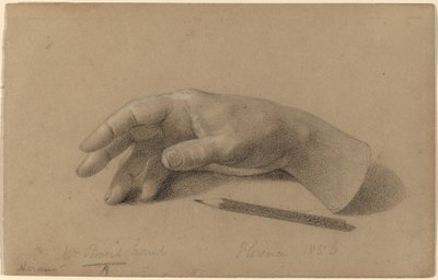 Studie av en hand av Hiram Powers