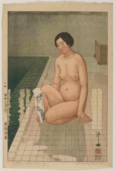 Atami Hot Spring, Showa-eran av Hiroshi Yoshida