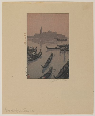 Kväll i Venedig, Showa-eran av Hiroshi Yoshida