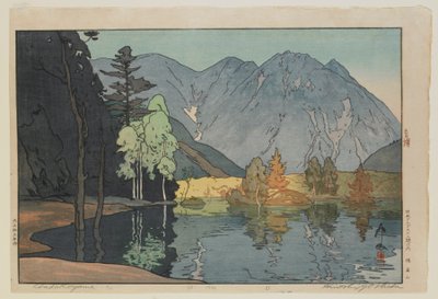 Hodakayama, från serien, Tolv scener i de japanska alperna, Taisho-eran av Hiroshi Yoshida