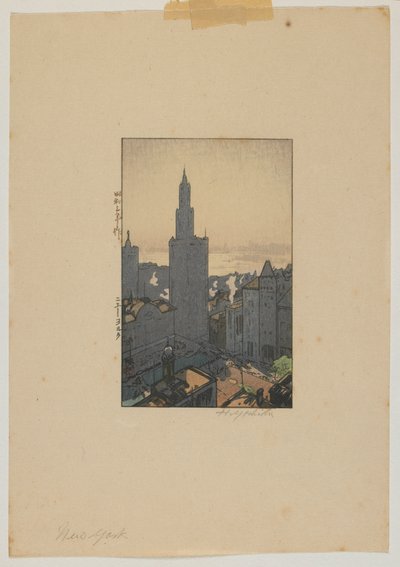 New York, Showa-eran av Hiroshi Yoshida