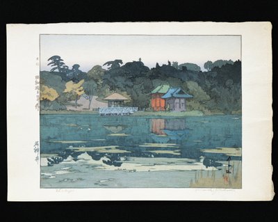 Tempel vid vattnet av Hiroshi Yoshida