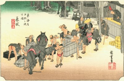 Fujieda av Hiroshige