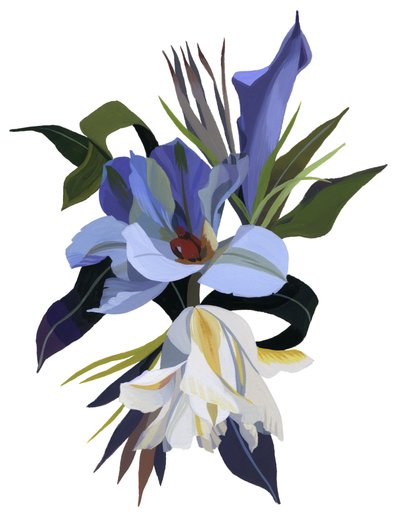 En imaginär blomma baserad på tulpanmotivet. av Hiroyuki Izutsu