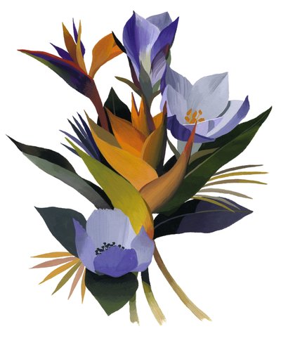 Skarpa blommor. av Hiroyuki Izutsu
